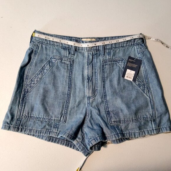 Universal Thread Womens High-Rise Utility Shorts S 8 Denim BlueTwo front pockets - Picture 11 of 13